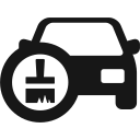 Icon Pinsel und Auto